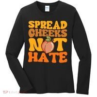 Spread Cheeks Not Hate Fitness Workout Funny Gym Women's Long Sleeve Shirt thumb 0