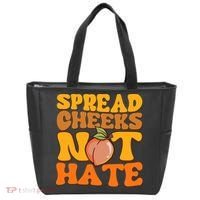 Spread Cheeks Not Hate Fitness Workout Funny Gym Tote Bag thumb 0