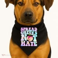 Spread Cheeks Not Hate Fitness Workout Funny Gym USA-Made Doggie Bandana thumb 1