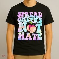 Spread Cheeks Not Hate Fitness Workout Funny Gym T-Shirt thumb 3