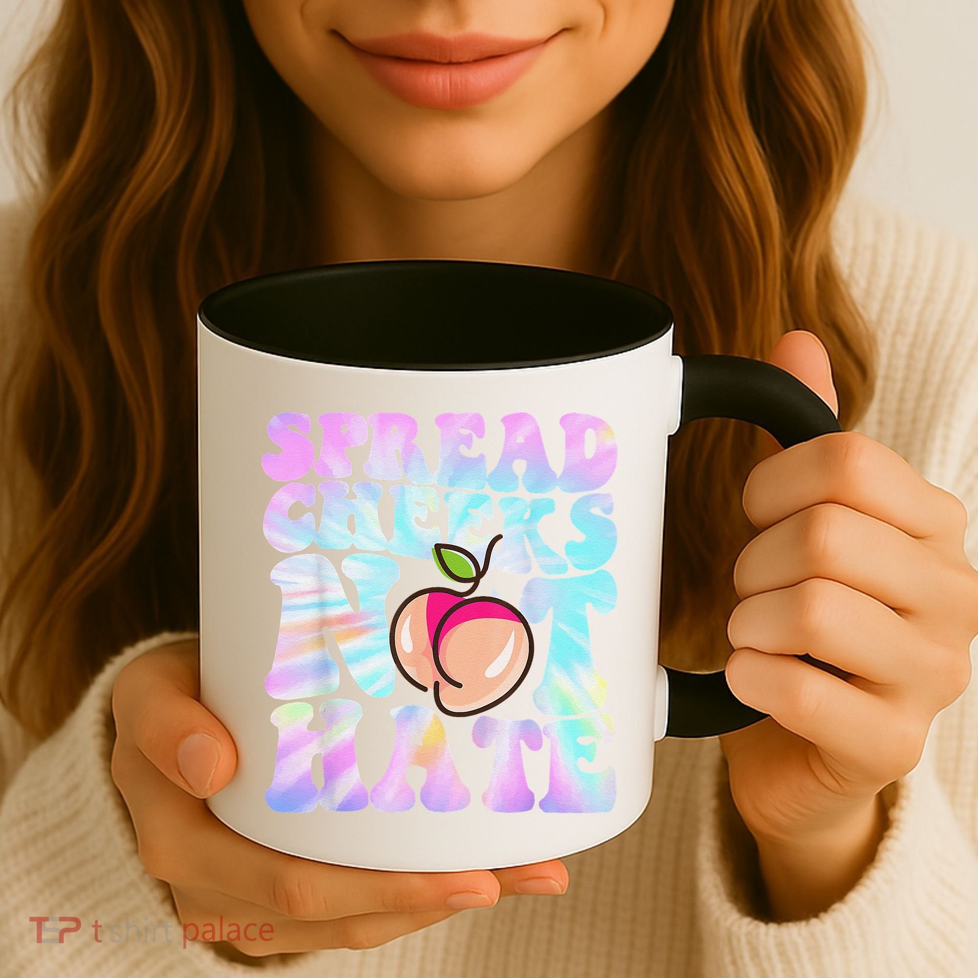 Spread Cheeks Not Hate Fitness Workout Funny Gym Coffee Mug