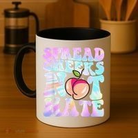 Spread Cheeks Not Hate Fitness Workout Funny Gym Coffee Mug thumb 4