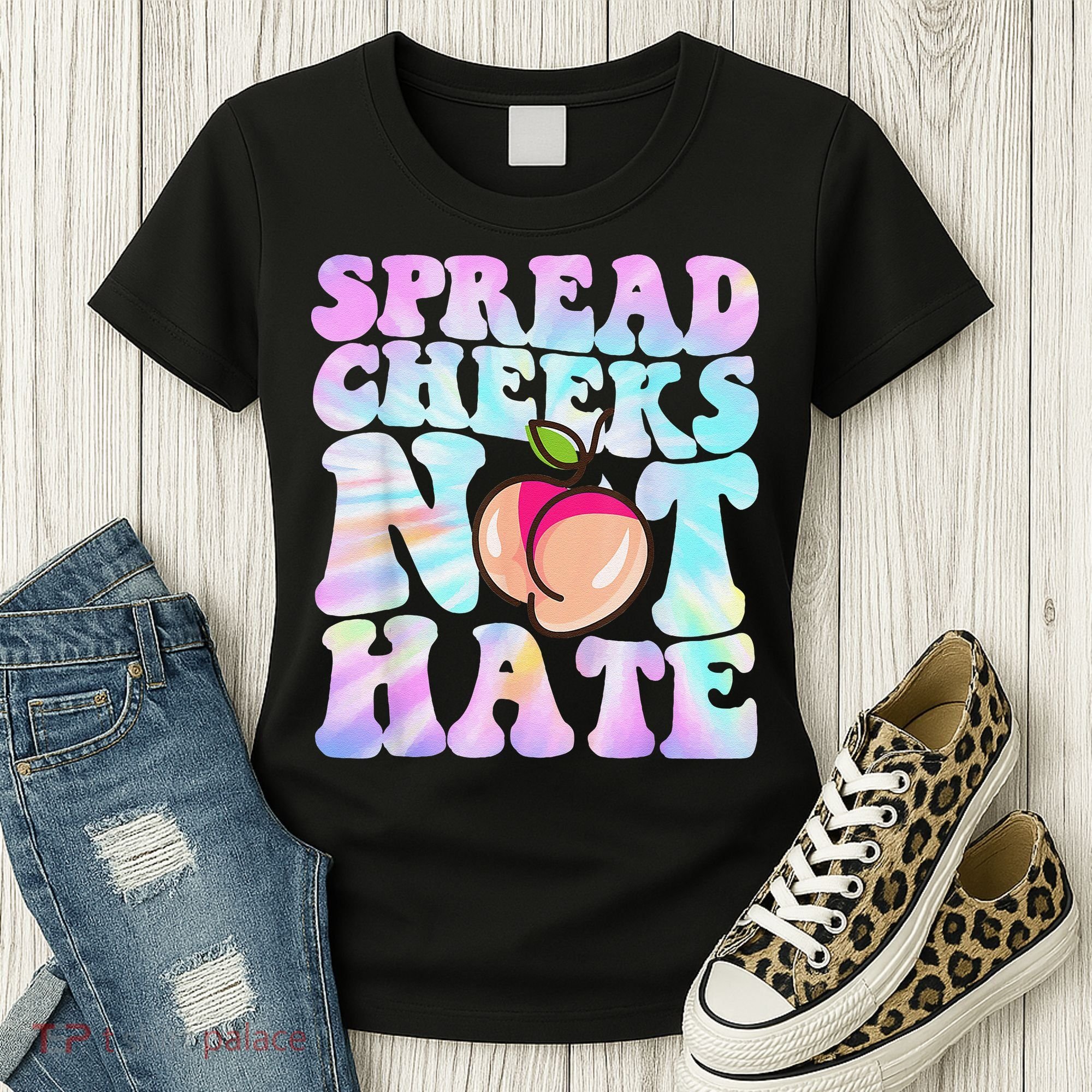 Spread Cheeks Not Hate Fitness Workout Funny Gym Women's T-Shirt