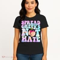 Spread Cheeks Not Hate Fitness Workout Funny Gym Women's T-Shirt thumb 4