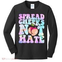 Spread Cheeks Not Hate Fitness Workout Funny Gym Kids Long Sleeve Shirt thumb 0