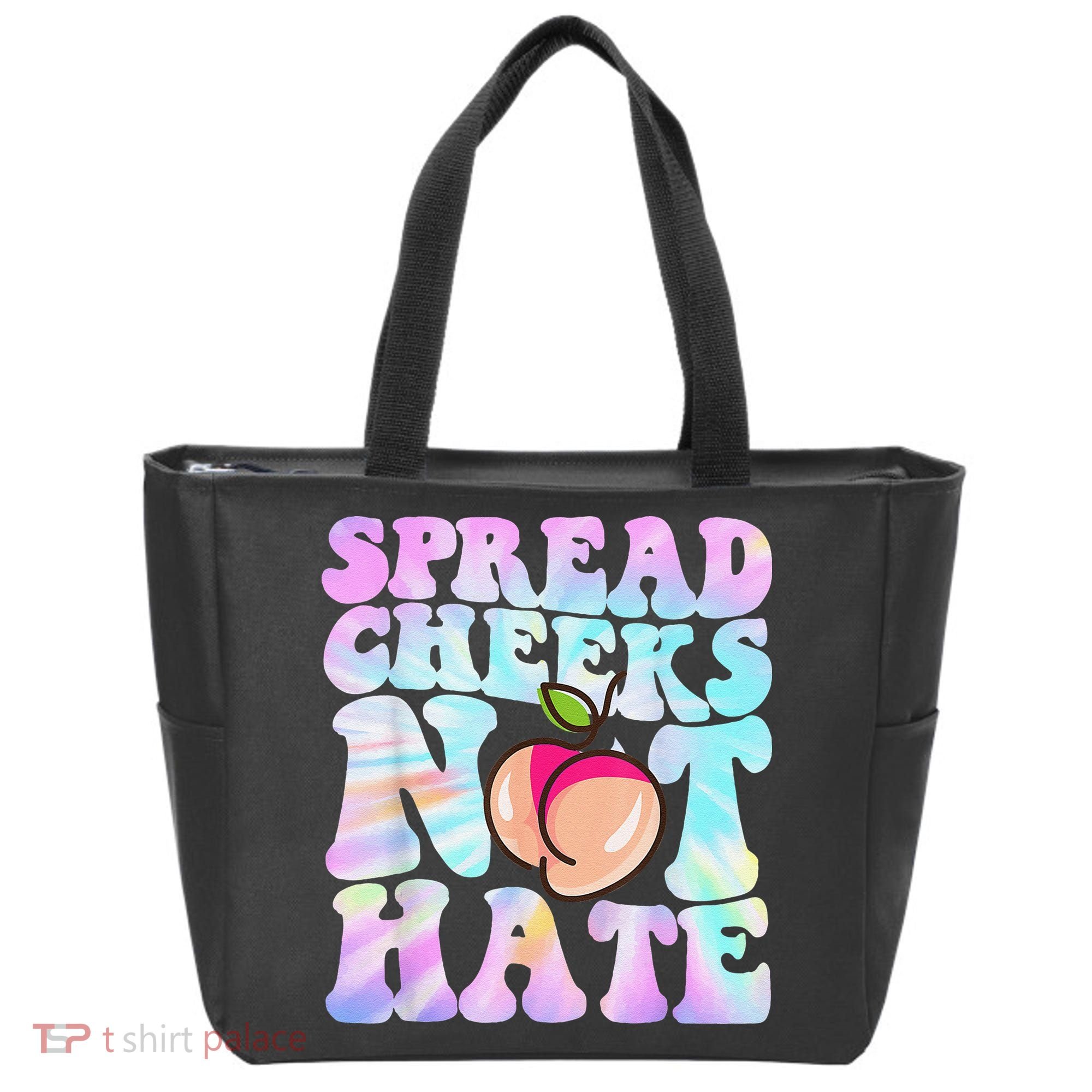 Spread Cheeks Not Hate Fitness Workout Funny Gym Tote Bag