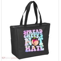Spread Cheeks Not Hate Fitness Workout Funny Gym Tote Bag thumb 2