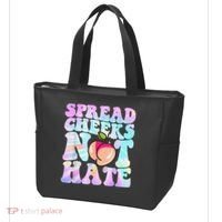 Spread Cheeks Not Hate Fitness Workout Funny Gym Tote Bag thumb 3
