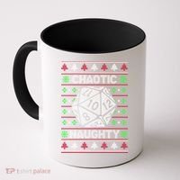 Santa Chaotic Naughty Christmas D20 Ugly Tabletop Sweater Great Gift Coffee Mug thumb 0