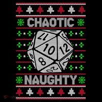 Santa Chaotic Naughty Christmas D20 Ugly Tabletop Sweater Great Gift Coffee Mug thumb 5