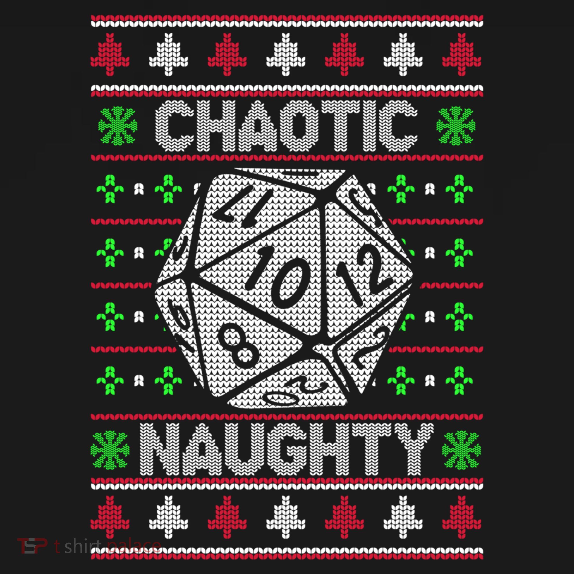Santa Chaotic Naughty Christmas D20 Ugly Tabletop Sweater Great Gift Women's Hoodie