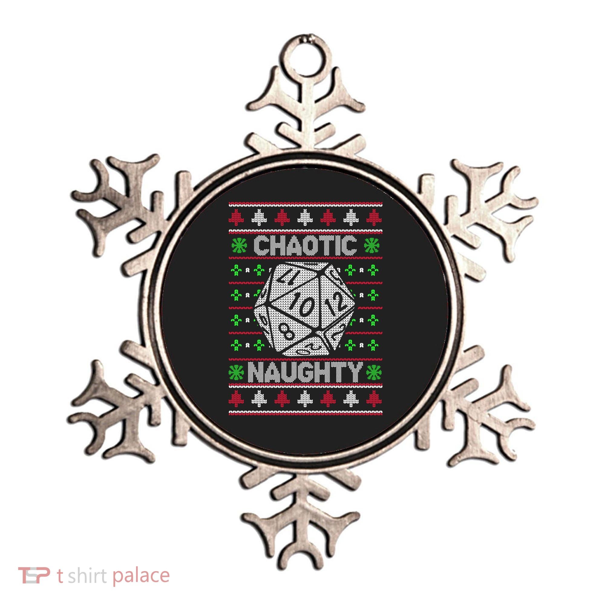 Santa Chaotic Naughty Christmas D20 Ugly Tabletop Sweater Great Gift Ornament