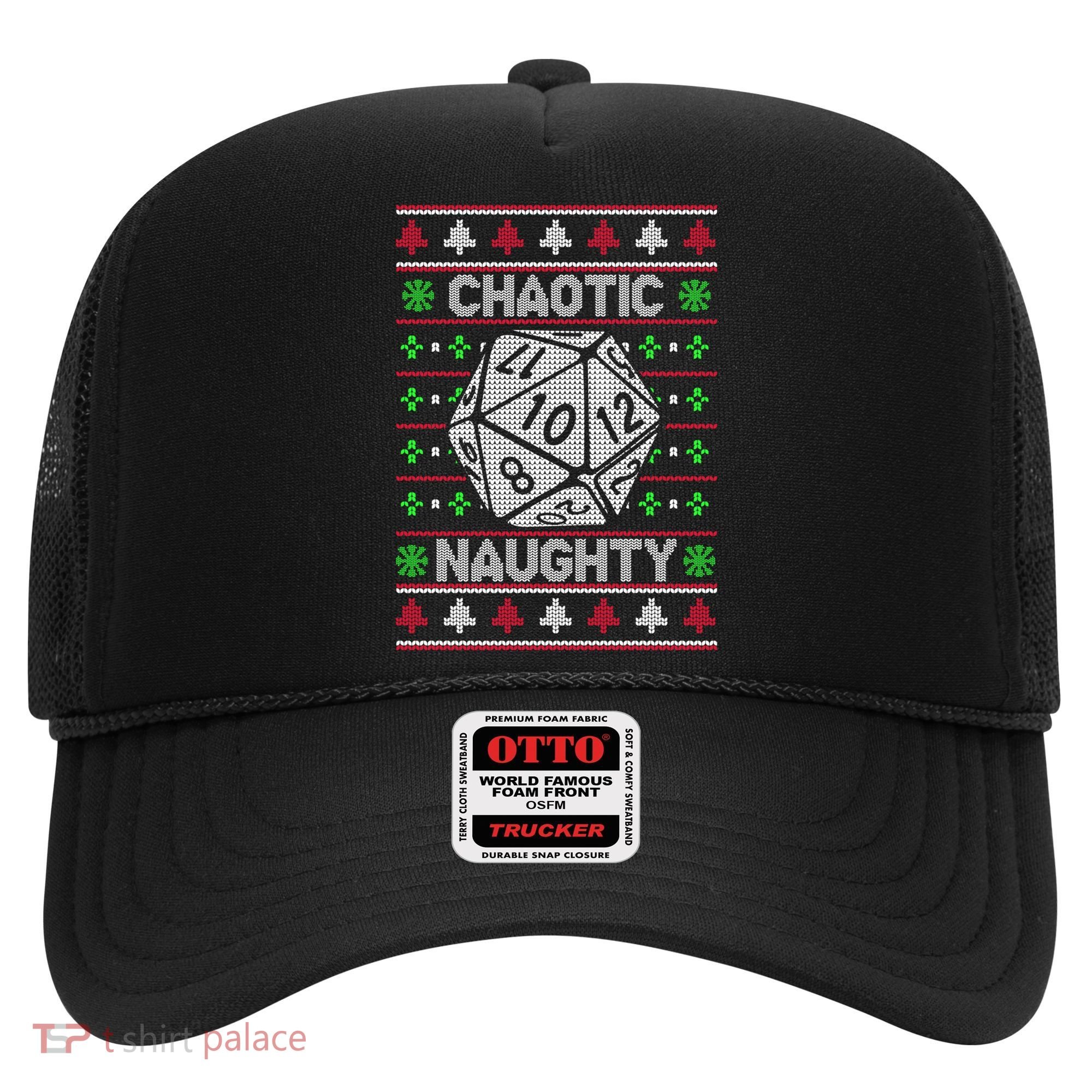 Santa Chaotic Naughty Christmas D20 Ugly Tabletop Sweater Great Gift Hat