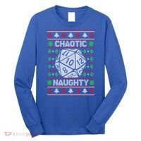 Santa Chaotic Naughty Christmas D20 Ugly Tabletop Sweater Great Gift Long Sleeve Shirt thumb 0