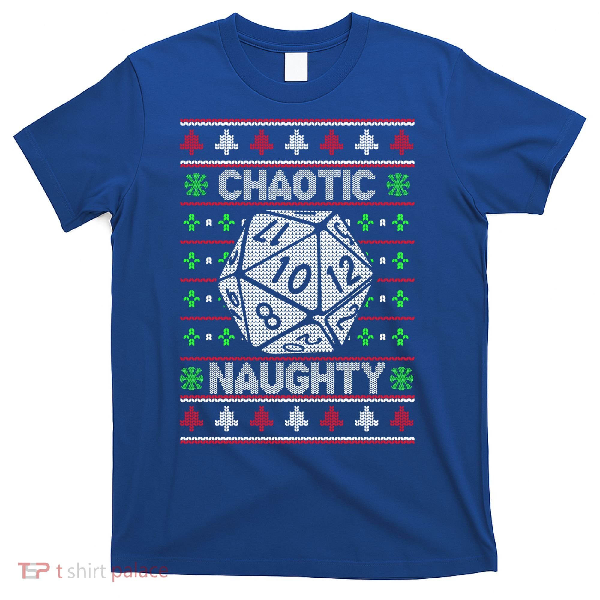 Santa Chaotic Naughty Christmas D20 Ugly Tabletop Sweater Great Gift T-Shirt