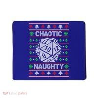 Santa Chaotic Naughty Christmas D20 Ugly Tabletop Sweater Great Gift Mousepad thumb 0