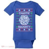 Santa Chaotic Naughty Christmas D20 Ugly Tabletop Sweater Great Gift Baby Bodysuit thumb 0