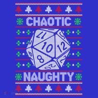 Santa Chaotic Naughty Christmas D20 Ugly Tabletop Sweater Great Gift Baby Bodysuit thumb 2
