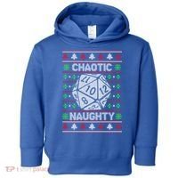 Santa Chaotic Naughty Christmas D20 Ugly Tabletop Sweater Great Gift Toddler Hoodie thumb 0