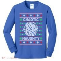 Santa Chaotic Naughty Christmas D20 Ugly Tabletop Sweater Great Gift Kids Long Sleeve Shirt thumb 0