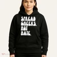 Spread Cheeks Not Hate Funny Gym Fitness And Workout Hoodie thumb 5