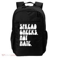Spread Cheeks Not Hate Funny Gym Fitness And Workout Backpack thumb 0