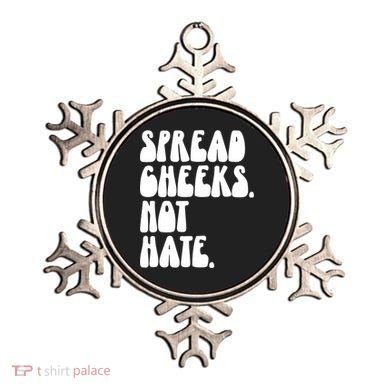 Spread Cheeks Not Hate Funny Gym Fitness And Workout Ornament