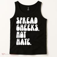 Spread Cheeks Not Hate Funny Gym Fitness And Workout Tank Top thumb 2