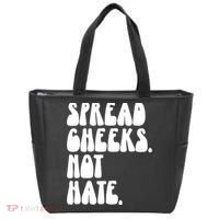 Spread Cheeks Not Hate Funny Gym Fitness And Workout Tote Bag thumb 0