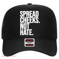 Spread Cheeks Not Hate Funny Gym Fitness And Workout Hat thumb 0