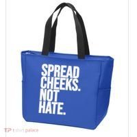 Spread Cheeks Not Hate Funny Gym Fitness And Workout Tote Bag thumb 3