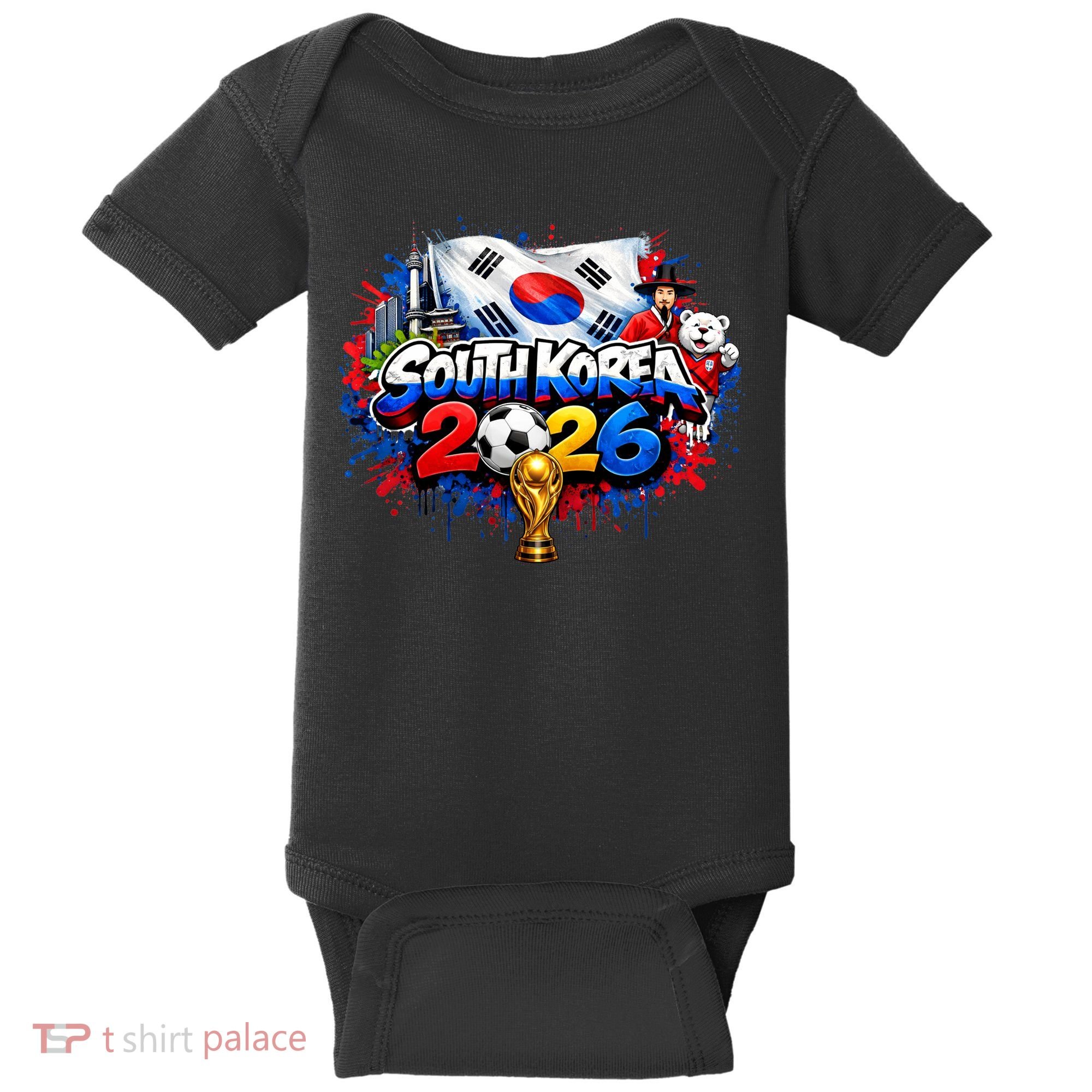 SOUTH COREA North America Soccer Tournament 2026 Baby Bodysuit