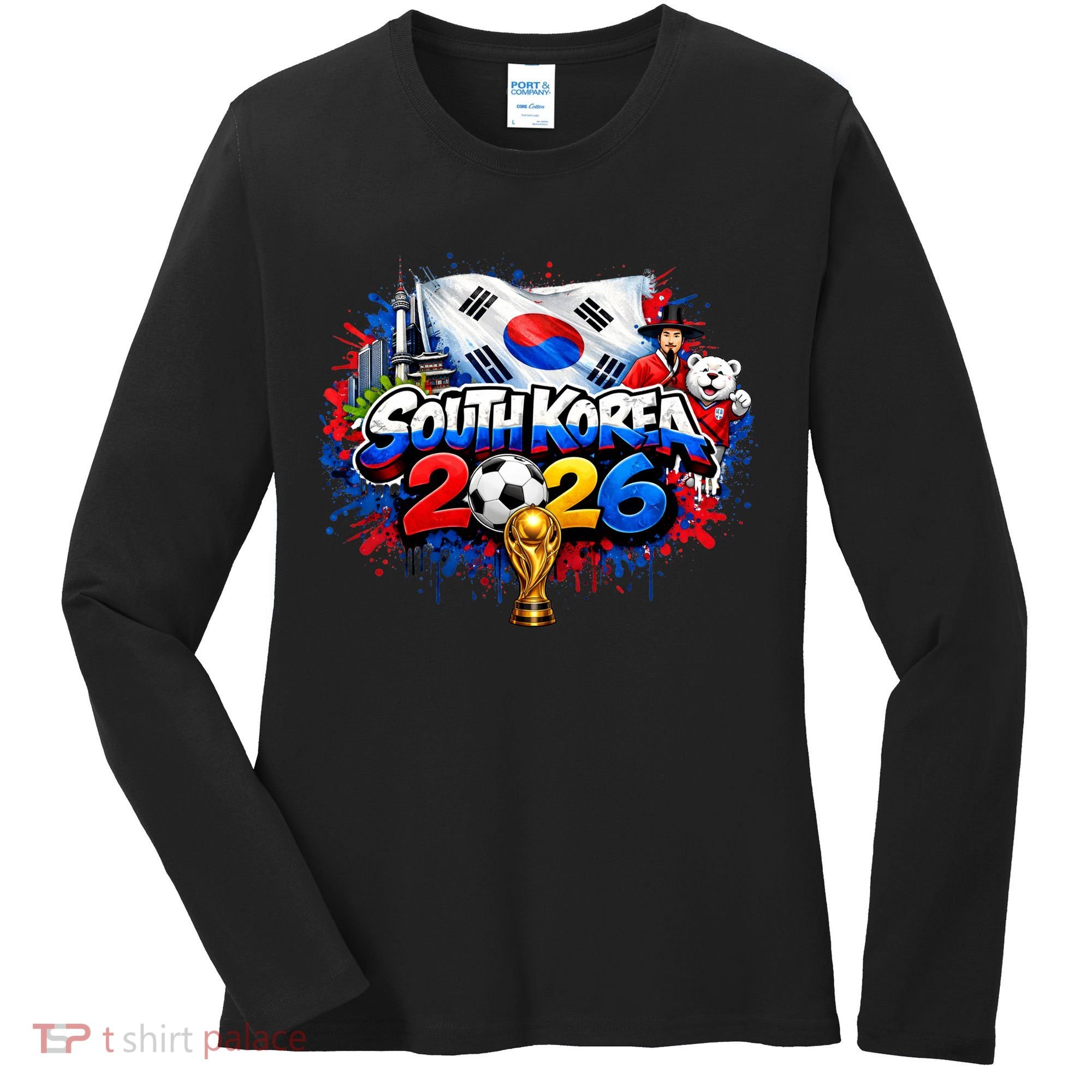 SOUTH COREA North America Soccer Tournament 2026 Women's Long Sleeve Shirt