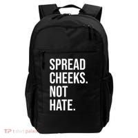Spread Cheeks Not Hate Funny Gym Fitness And Workout Backpack thumb 0