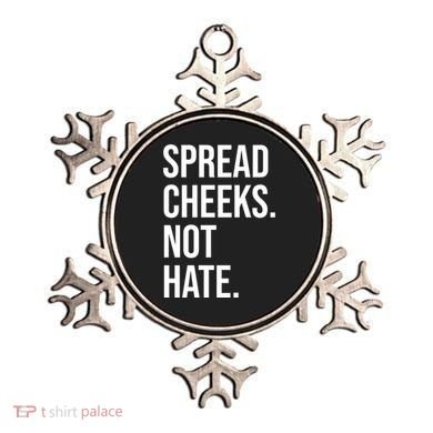 Spread Cheeks Not Hate Funny Gym Fitness And Workout Ornament
