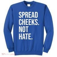 Spread Cheeks Not Hate Funny Gym Fitness And Workout Sweatshirt thumb 0