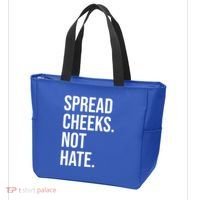 Spread Cheeks Not Hate Funny Gym Fitness And Workout Tote Bag thumb 3