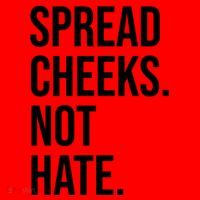 Spread Cheeks Not Hate Funny Gym Fitness And Workout Santa Hat thumb 1