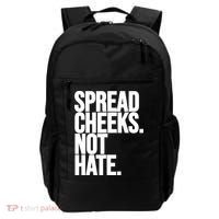 Spread Cheeks Not Hate Funny Gym Fitness And Workout Backpack thumb 0
