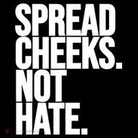Spread Cheeks Not Hate Funny Gym Fitness And Workout Women's Hoodie thumb 2