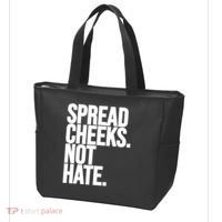 Spread Cheeks Not Hate Funny Gym Fitness And Workout Tote Bag thumb 3