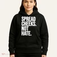 Spread Cheeks Not Hate Funny Gym Fitness And Workout Hoodie thumb 5