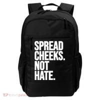 Spread Cheeks Not Hate Funny Gym Fitness And Workout Backpack thumb 0