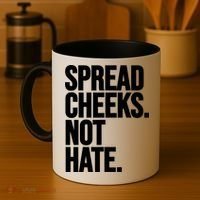 Spread Cheeks Not Hate Funny Gym Fitness And Workout Coffee Mug thumb 4
