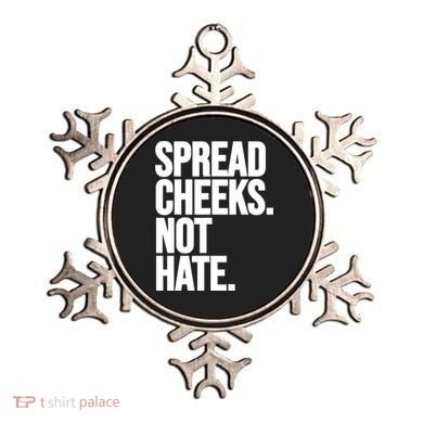 Spread Cheeks Not Hate Funny Gym Fitness And Workout Ornament