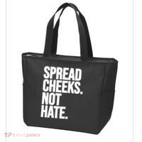 Spread Cheeks Not Hate Funny Gym Fitness And Workout Tote Bag thumb 3