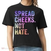 Spread Cheeks Not Hate Funny Comfort Colors Boxy T-Shirt thumb 0