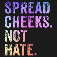 Spread Cheeks Not Hate Funny Doggie Tank thumb 4