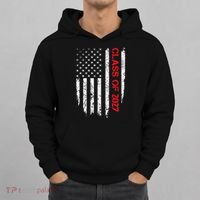 Senior Class Of 2027 Graduation Patriotic American Flag Hoodie thumb 0