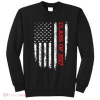 Senior Class Of 2027 Graduation Patriotic American Flag Sweatshirt thumb 0